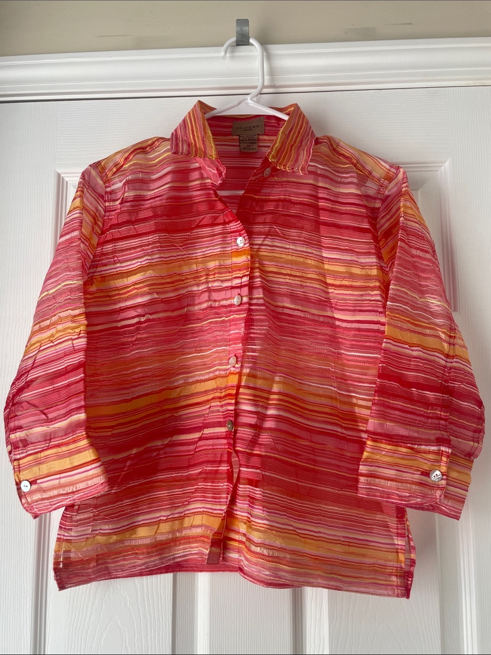 Choices petites Sheer blazer top
